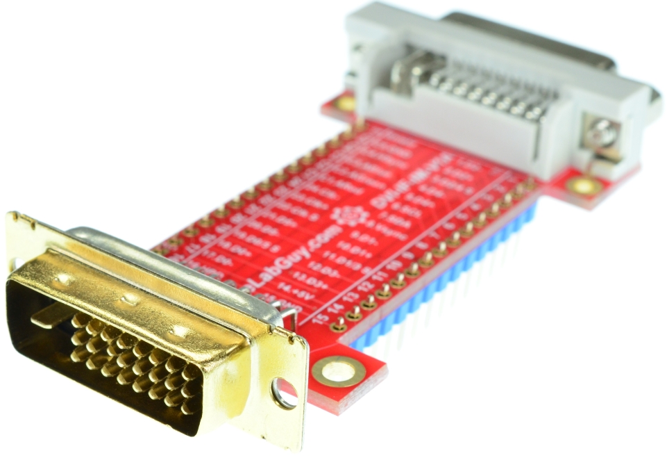 DVI-I Dual Link Female connector Breakout Board